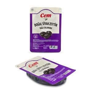 CEM DOĞAL YAĞLI SELE SİYAH ZEYTİN 200G (351-380)