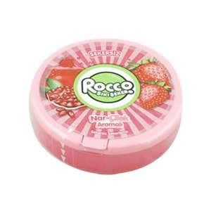 ROCCO ŞEKERSİZ SIKI ŞEKER NAR-ÇİLEK AROMALI 12G