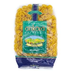 ANKARA UFO PASTA MAKARNA 500G (VİTAMİNLİ)