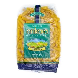 ANKARA İNCE UZUN- SEDANINI RIGATI PASTA MAKARNA 500G (VİTAMİNLİ)