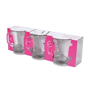 LAV 3 ZEN+ ZPL404 KULPLU MEŞRUBAT BARDAĞI 3LÜ