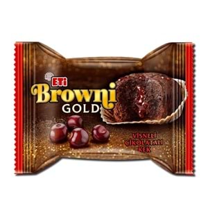 ETİ BROWNİ GOLD VİŞNE SOSLU ÇİKOLATALI KEK 45G