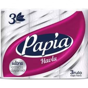PAPİA 3 LÜ HAVLU 3 KATLI TOWEL