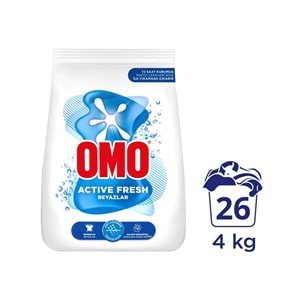 OMO ACTİVE FRESH BEYAZLAR 4KG 26 YIKAMA