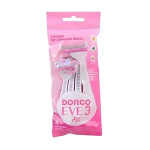 DORCO EVE 3 FİT TIRAŞ BIÇAĞI 4LÜ PAKET