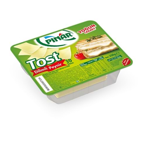 PINAR TOST DİLİMLİ PEYNİR 30 DİLİM 200G