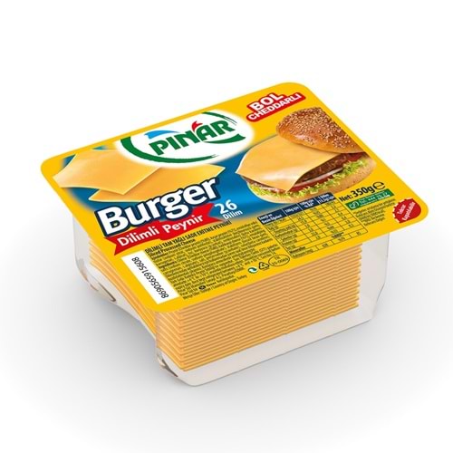 PINAR BURGER DİLİMLİ PEYNİR 26 DİLİM 350G