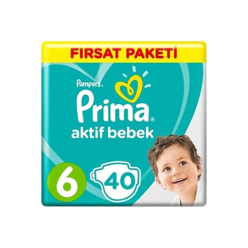 PRİMA EKONOMİK NO:6 BEDEN 40 ADET BEBEK BEZİ