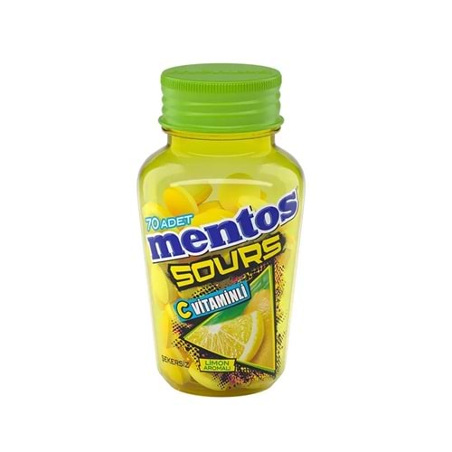 MENTOS SOURS C VİTAMİNLİ LİMON AROMALI 49G