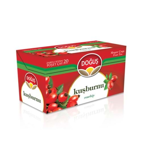 DOĞUŞ KUŞBURNU 20 ADET SÜZEN POŞET ÇAY