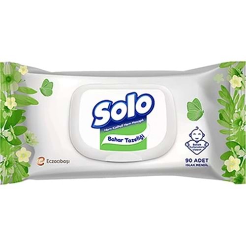 SOLO BAHAR TEMİZLİĞİ ISLAK MENDİL 90 ADET