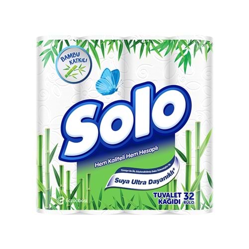 SOLO BAMBU KATKILI 32 RULO 2 KATLI TUVALET KAĞIDI