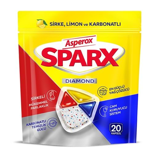 ASPEROX SPARX DİAMOND 20 ADET BULAŞIK KAPSÜLÜ