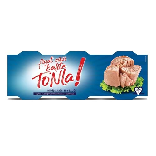 KALİTE TONLA AYÇİÇEK YAĞLI TON BALIĞI 3X75G