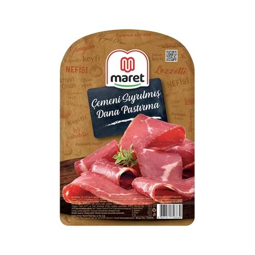 MARET ÇEMENİ SIYRILMIŞ DANA PASTIRMA 100G
