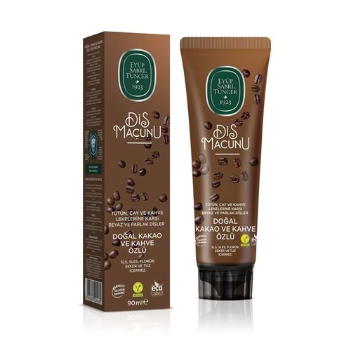EST DİŞ MACUNU DOĞAL KAKAO VE KAHVE ÖZLÜ 90ML