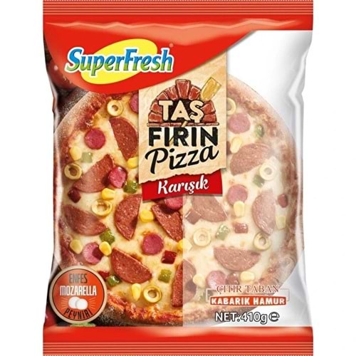 SUPERFRESH TAŞ FIRIN PİZZA KARIŞIK 410G