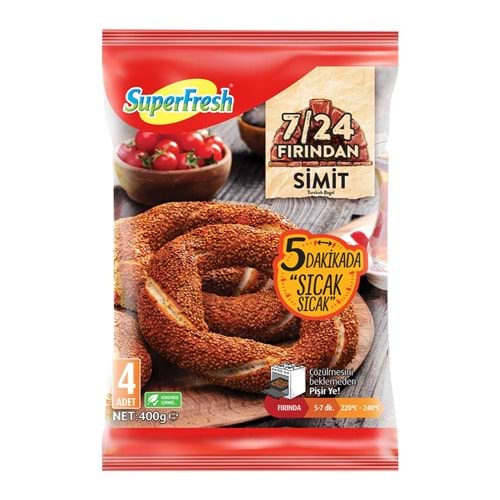 SUPERFRESH FIRINDAN SİMİT 4LÜ 400G