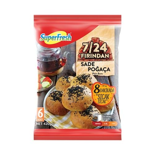 SUPERFRESH FIRINDAN SADE POĞAÇA 6 ADET