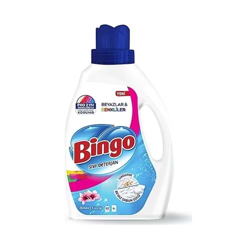 BİNGO PREMİUM BEYAZLAR&RENKLİLER AMBER ÇİÇEĞİ SIVI ÇAMAŞIR DETERJANI 1