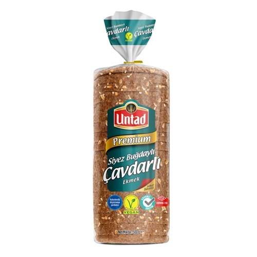 UNTAD PREMİUM SİYEZ BUĞDAY UNLU ÇAVDARLI EKMEK 500G