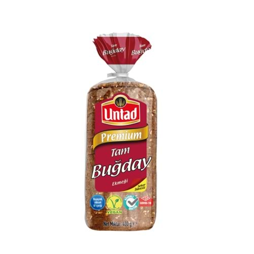 UNTAD PREMİUM TAM BUĞDAY EKMEĞİ 400G