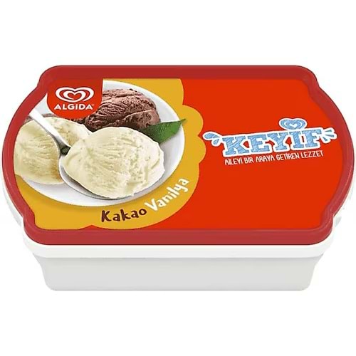 ALGİDA KEYİF KAKAO VANİLYA DONDURMA 1800ML