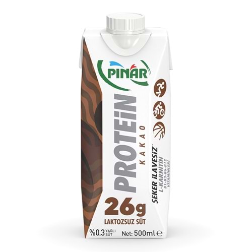 PINAR PROTEİN KAKAO LAKTOZSUZ SÜT 500ML