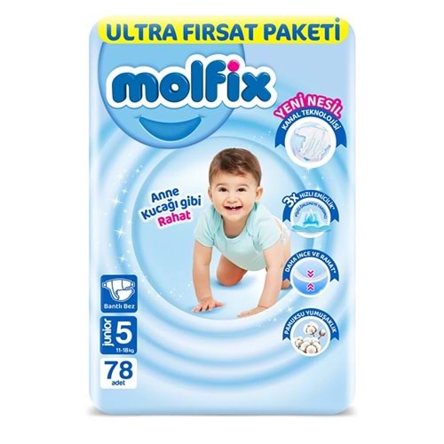 MOLFİX JUNİOR 5 NUMARA 11-18 KG 78 ADET