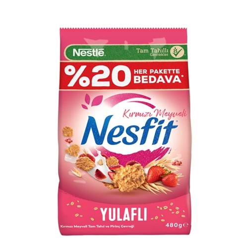 NESTLE NESFİT KIRMIZI MEYVELİ YULAFLI GEVREK 480G