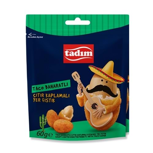 TADIM TACO BAHARATLI ÇITIR KAPLAMALI YER FISTIK 60G