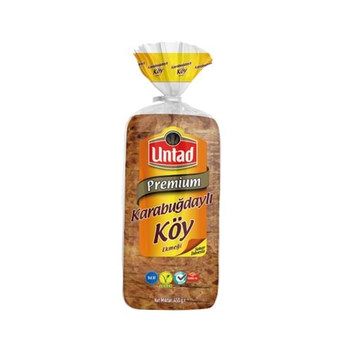 UNTAD PREMİUM KARA BUĞDAYLI KÖY EKMEĞİ 450G