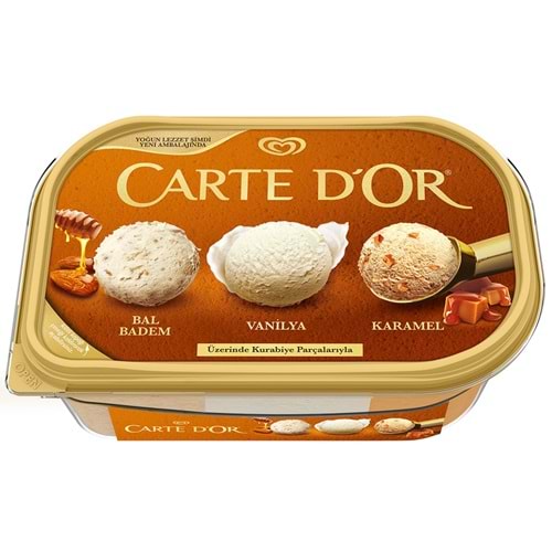ALGİDA CARTEDOR BAL BADEM- M. VANİLYA - KARAMEL 850ML