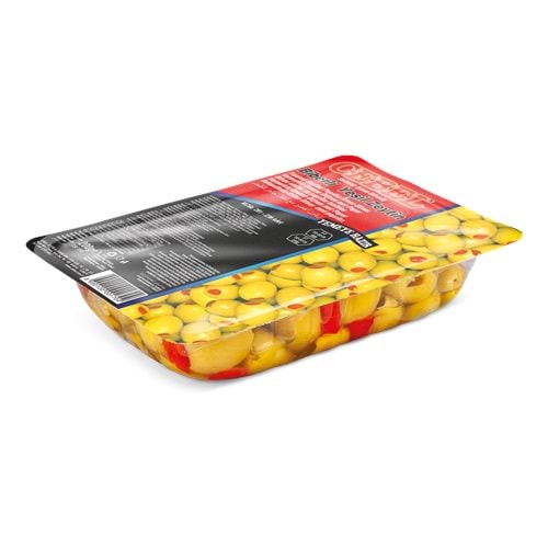 CEBEL KIRMIZI BİBERLİ ÇEKİRDEKSİZ YEŞİL ZEYTİN 200G (201-230)