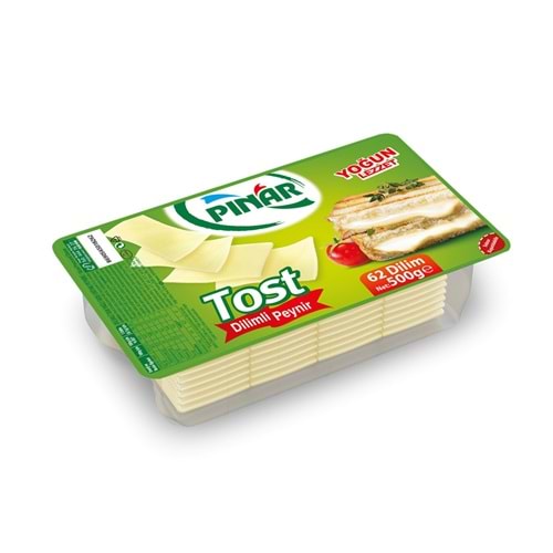 PINAR TOST DİLİMLİ PEYNİR 62 DİLİM 500G
