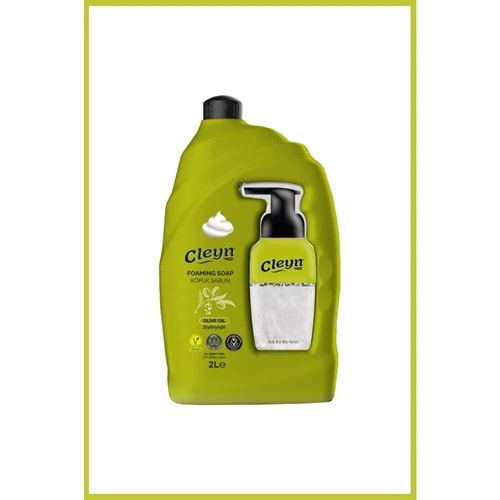 CLEYN ZEYTİN YAĞLI KÖPÜK SABUN 2 LT