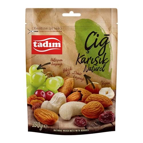 TADIM ÇİĞ KARIŞIK NATUREL 180G