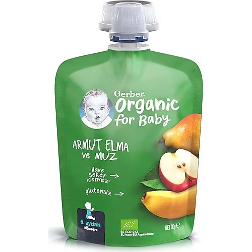 GERBER ARMUT ELMA VE MUZ 90G BEBEK MAMASI