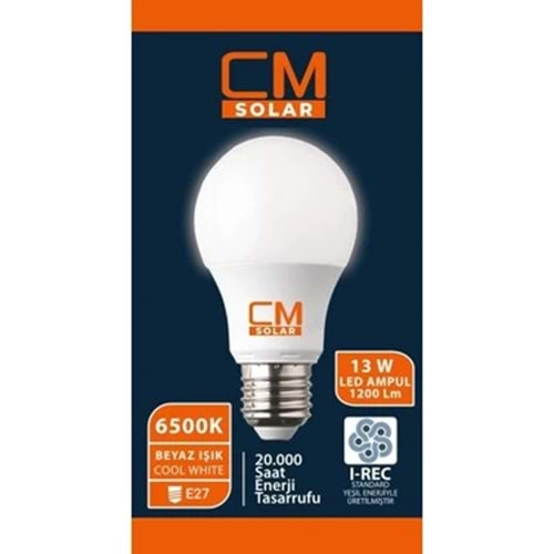 CM SOLAR 6500K BEYAZ IŞIK AMPÜL 13W