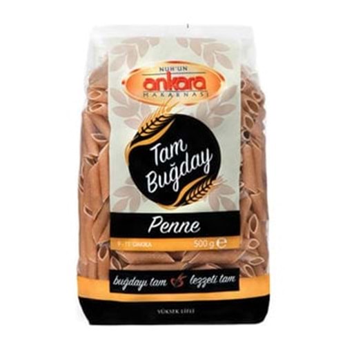 ANKARA NUHUN MAKARNASI TAM BUĞDAY PENNE - KALEM MAKARNA 500G