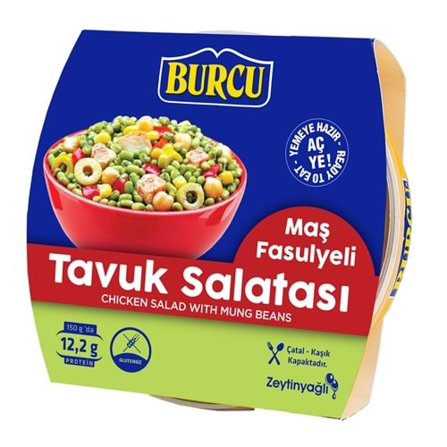 BURCU MAŞ FASULYELİ TAVUK SALATASI 150G