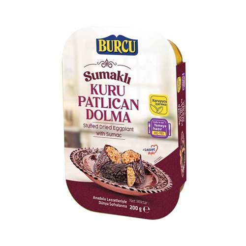 BURCU SUMAKLI KURU PATLICAN DOLMA 200G