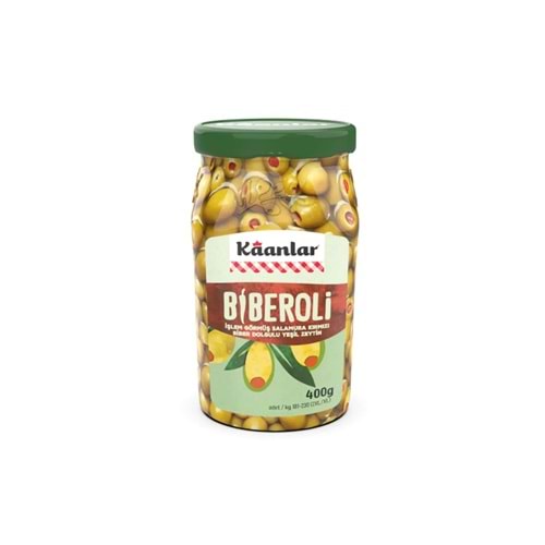 KAANLAR BİBEROLİ YEŞİL ZEYTİN BİBERLİ 400G