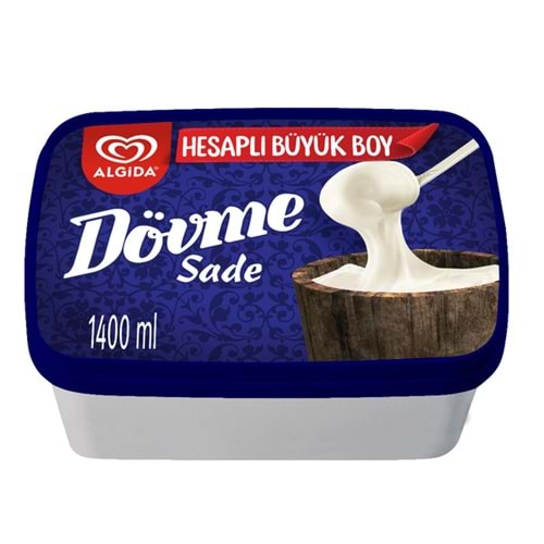 ALGİDA HESAPLI BÜYÜK BOY DÖVME SADE DONDURMA 1400ML