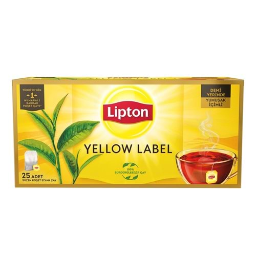 LİPTON YELLOW LABEL 25 ADET BARDAK ÇAY