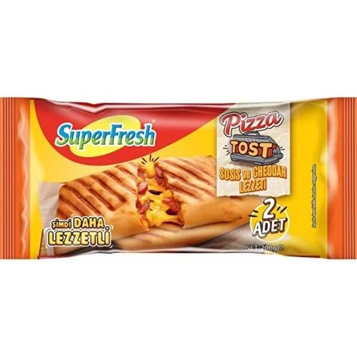 SUPERFRESH PİZZA TOST CHEDDARLI 200GR 2 ADET