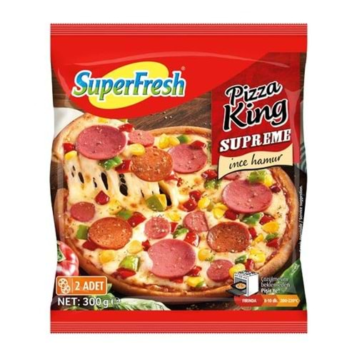 SÜPERFRESH PİZZA KİNG SLİMMO SUPREME 300 GR