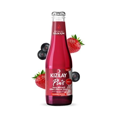 KIZILAY PLUS KARA MÜRVER ÇİLEK 200ML