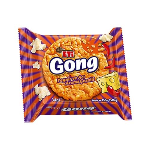 ETİ GONG PEYNİR VE ACI AROMA ÇEŞNİLİ 34G