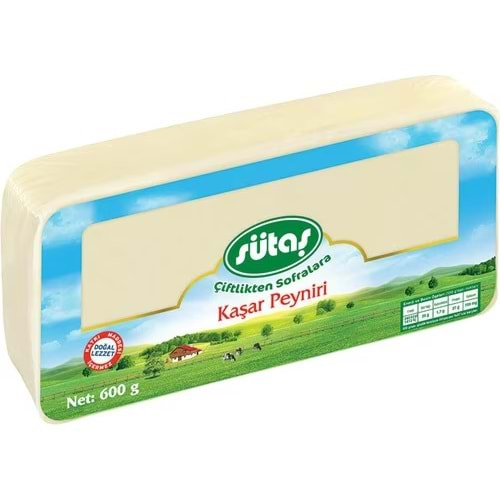 SÜTAŞ KAŞAR PEYNİRİ 600G